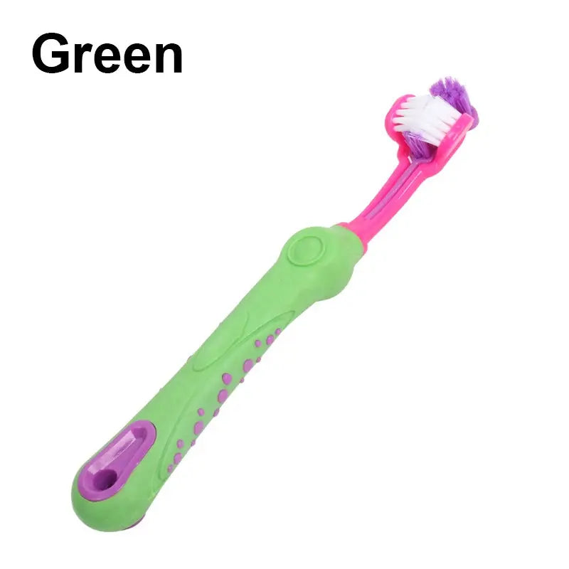 Three Sided Pet Toothbrush Multi-angle Toothbrush Cleaning Dog Cat Brush Bad Breath Pet Dental Care Cat Cleaning Mouth WLP Company