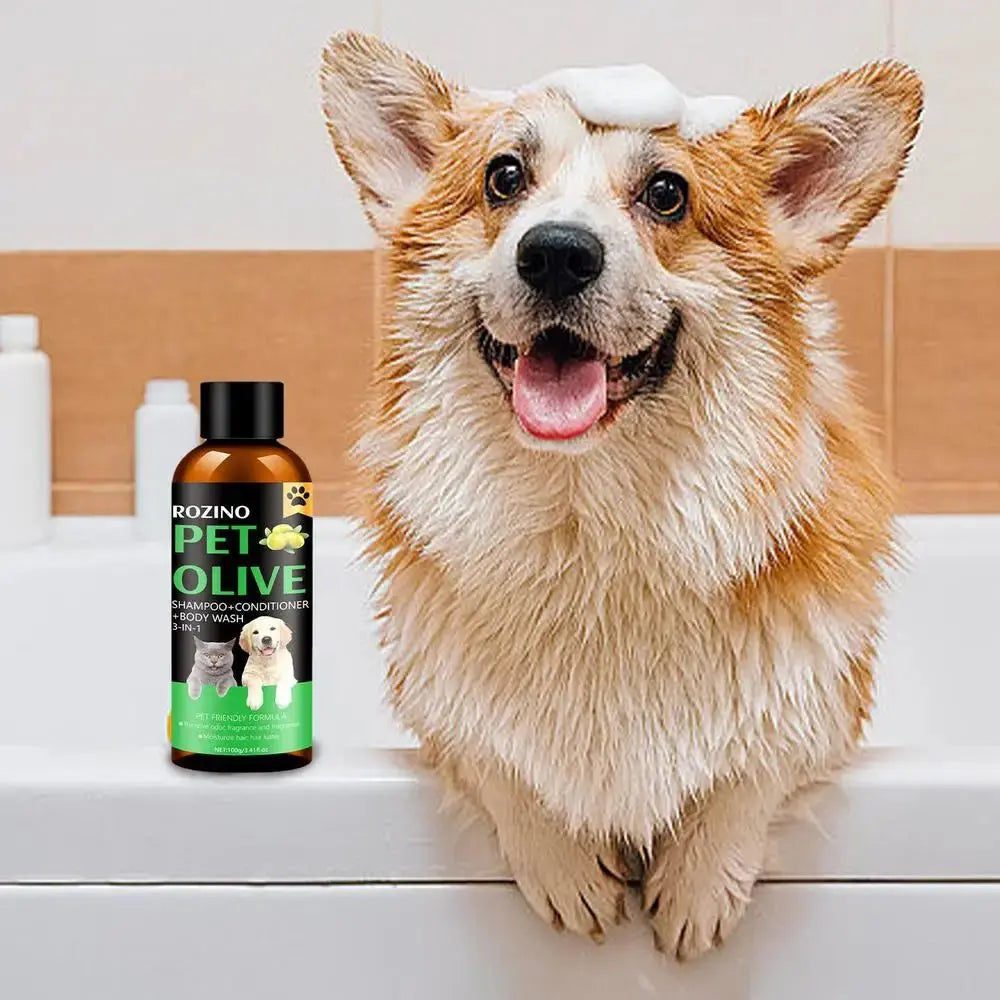 Cat Dog Pet Shampoo Flea Killer Hair Softening Relieve Itching Deodorizing Odor Eliminating Moisturizing Long Lasting Cleaning WLP Company