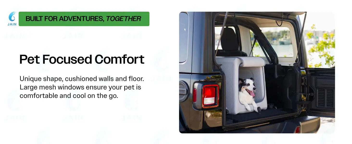 Collapsible Dog Crate for Car Travel – Portable Folding Crate for Dogs WLP Company
