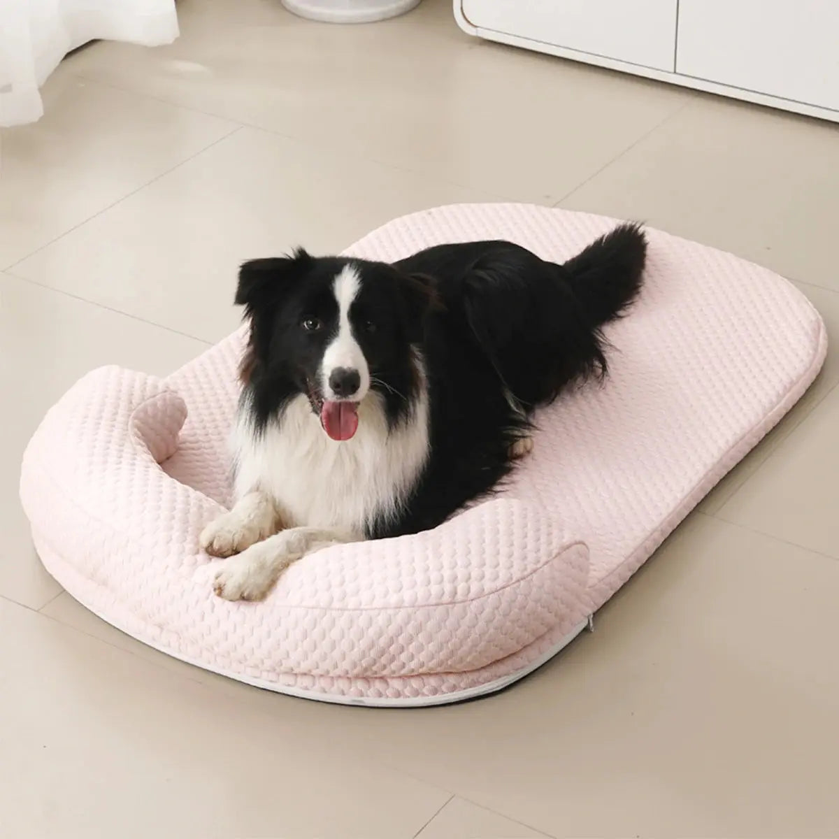 Cooling Dog Bed Breathable Spring Summer Cooling Large Dog Bed Ati-slip Cat Bed with Pillow Ice Silk Fabric Dog Bed for Small Dog Cushion Pet WLP Company