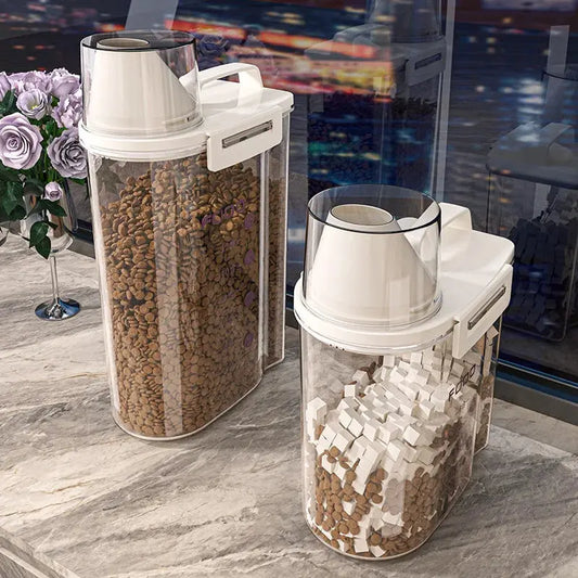 Sealed Cat Food Storage Bucket Vacuum Preservation Tank for Dog Food Moisture-proof and Dehumidifying Pet Dog Snack Storage Box WLP Company