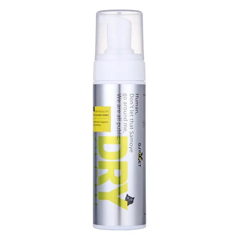 pet shampoo 200ML Pet Dry Cleaning Foam Without Rins Dog Cat Puppy Shower Gel Supp Shampoo Deodorant Sterilization Leave Scent Pet Supplie WLP Company