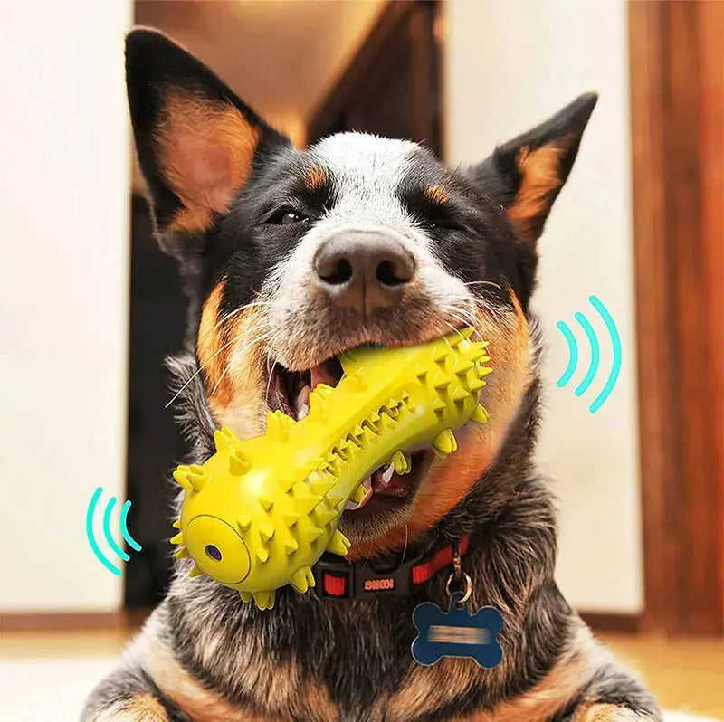 Rubber Dog Chew Toy Teeth Cleaning Pet Toothbrush Chewing Stick Toys for Dog Chew Toy Elasticity Soft Pet Tooth Cleaning WLP Company