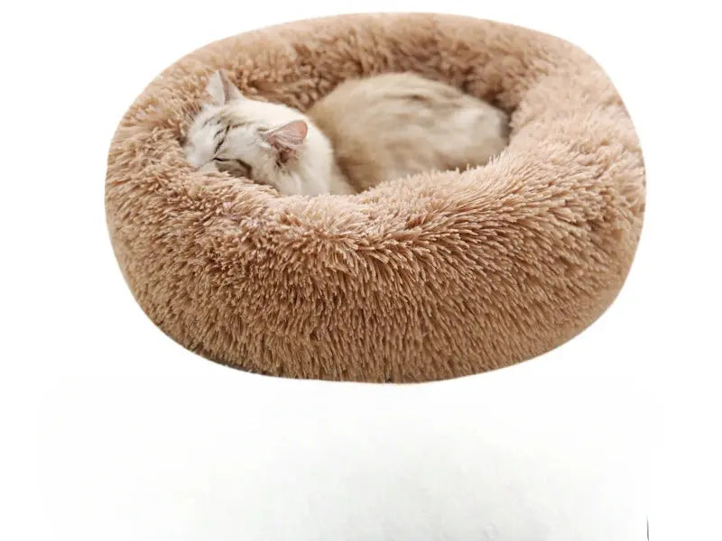 Home Plush Pet Nest Winter Cat Nest Dog Nest Warm Detachable and Washable Round Cat Nest Pet Bed Seasonal Universal Decoration WLP Company