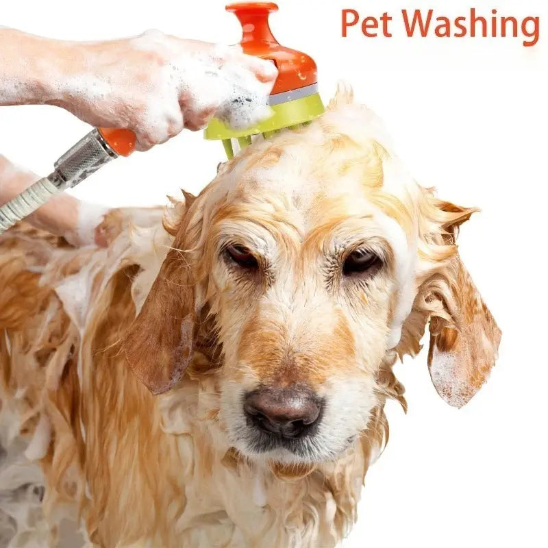 pet bath nozzle Practical dog bath massage nozzle pressure thickened pet shower nozzle flower shower special multi-function pet bath spray WLP Company
