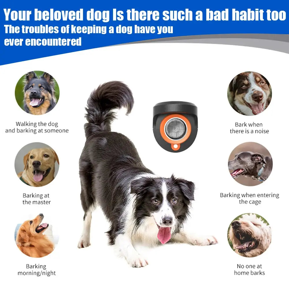 Portable Dog Repeller Ultrasonic Dog Repellent USB Charging Dog Training Device Anti-Barking Prevente Dog Trainer Dog Assistance WLP Company