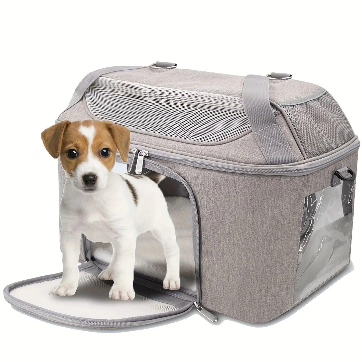 Dog Backpack Breathable Pet Portable Foldable Carrier Bag Travel Airline Approved Transport Bag For Small Dogs And Cats Outgoing WLP Company
