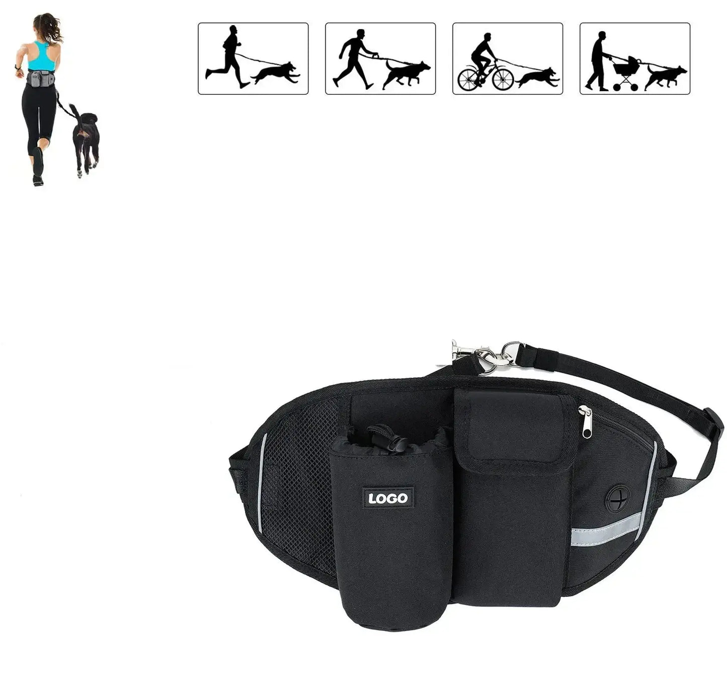 New Outdoor Pet Waistpack with Leash WLP Company