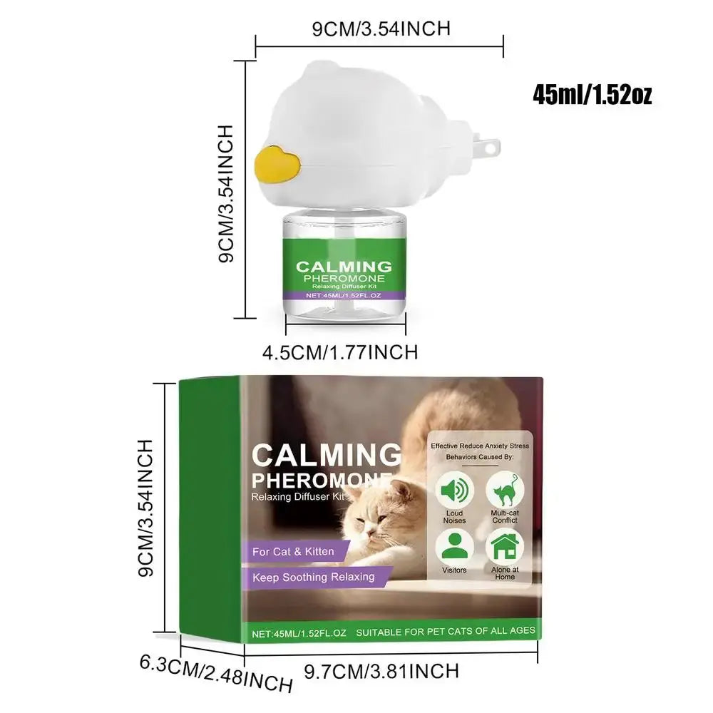 Cat Diffuser Kitten Relaxing Soothing Calming Kit Relief Intelligent Calming Pheromone Diffuser Calm Relaxing Pheromone WLP Company