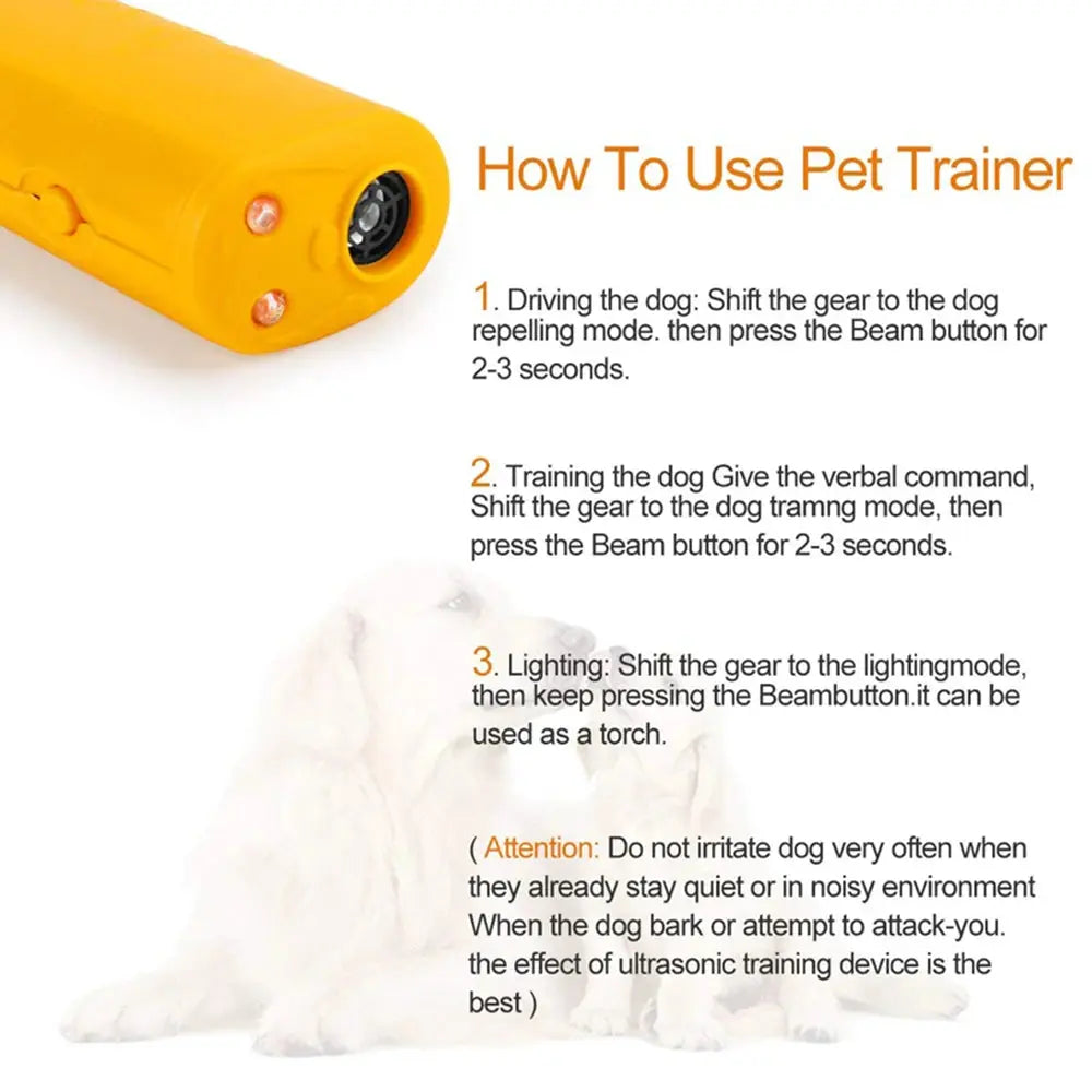 Dog Repeller for Aggressive Dog Ultrasonic Ultra Power Dog Repellents Anti Bark Training Device Pet Dog Bark Deterrent Training WLP Company