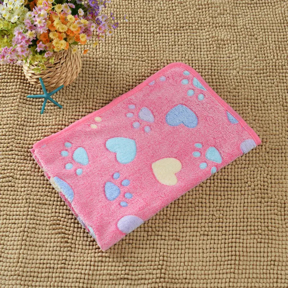 Dog Bed Blanket Bed Mat Soft Fleece Cat Blanket Cute Printed Pet Travel Mat Breathable Cozy Warm Blankets for Small Medium Dogs WLP Company