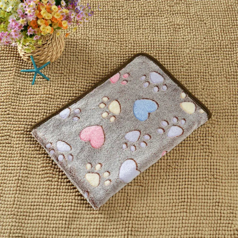 Dog Bed Blanket Bed Mat Soft Fleece Cat Blanket Cute Printed Pet Travel Mat Breathable Cozy Warm Blankets for Small Medium Dogs WLP Company