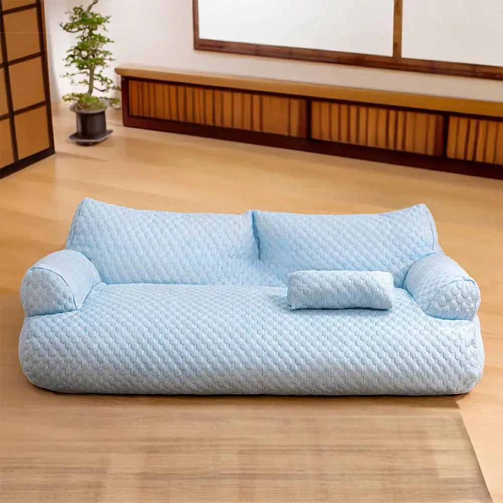 custom pet bed Cooling Pet Bed Breathable Washable Dog Cat Sofa Couch Bed With Pillows Dog Accessories WLP Company