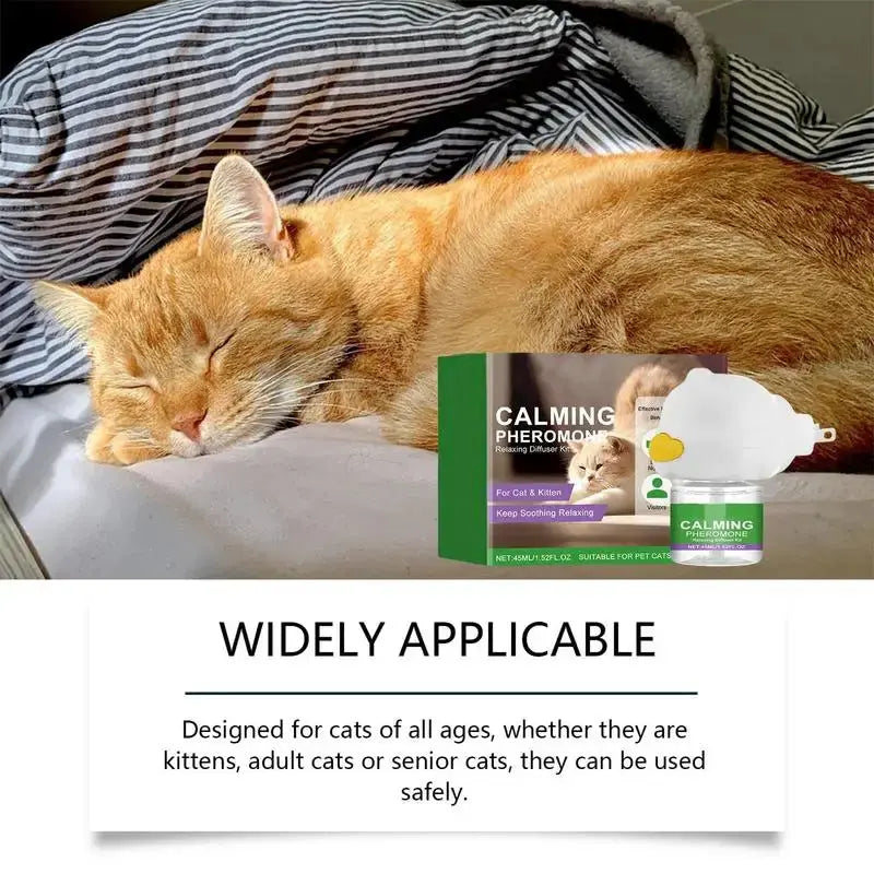 Cat Diffuser Kitten Relaxing Soothing Calming Kit Relief Intelligent Calming Pheromone Diffuser Calm Relaxing Pheromone WLP Company