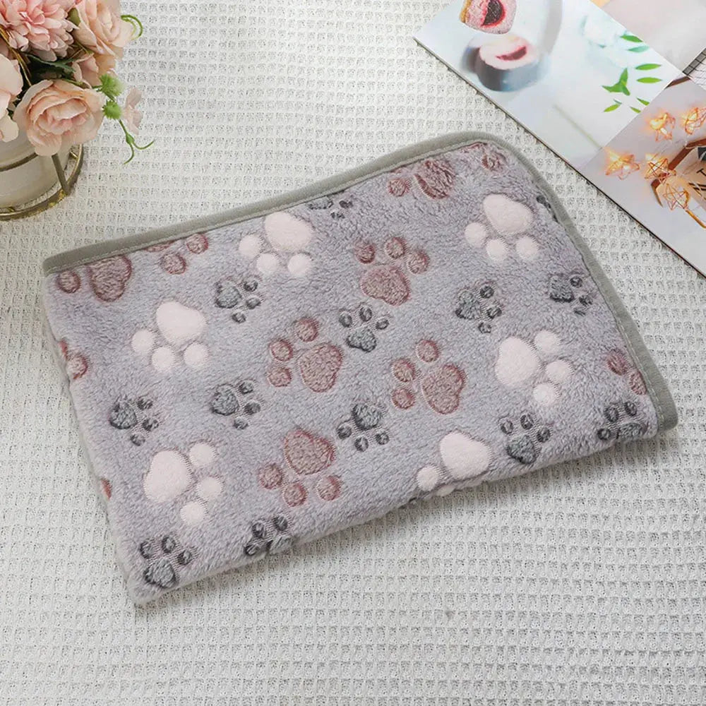 Dog Bed Blanket Bed Mat Soft Fleece Cat Blanket Cute Printed Pet Travel Mat Breathable Cozy Warm Blankets for Small Medium Dogs WLP Company