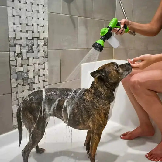 High-pressure Sprayer Nozzle Hose Dog Shower Gun 3 Mode Adjustable Pet Wash Cleaning Bath Water Foam Soap Sprayer Dog Clean Tool WLP Company