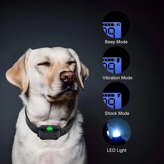 Professional Dog Training Collar with LCD Screen - 800m Range Waterproof System