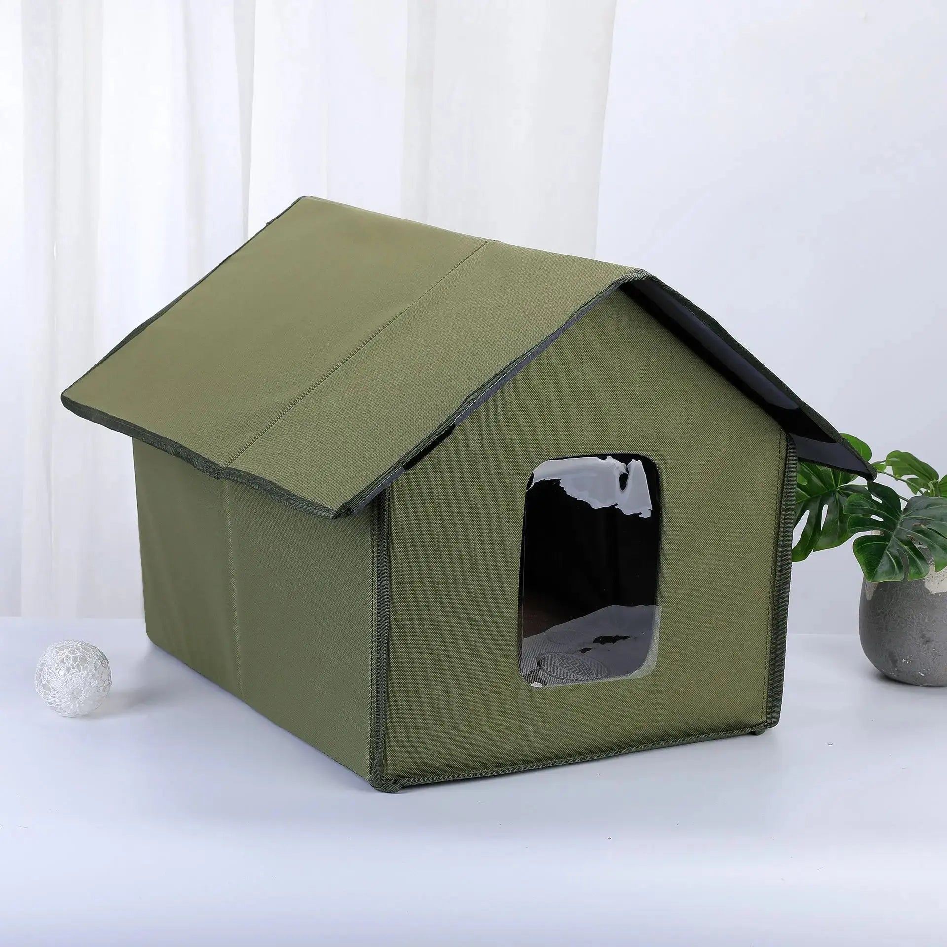 outdoor cat nest Outdoor Stray Cat Nest Waterproof Breathable Oxford Cloth Foldable Cat Kennel WLP Company