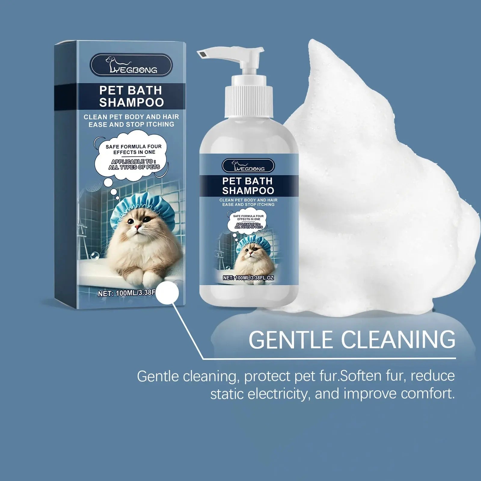 pet shampoo Cat Dog Shower Gel Fragrance Bathing Hair Care Cleaning Deodorizing Anti Mite Body Wash Relieve Itching Pet Moisturizing Shampoo WLP Company