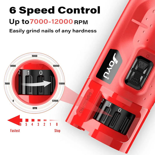 Dog Nail Grinder Dustproof with 2 LED Light - Super Quiet Powerful 6-Speed Nail Trimmer File for Small Medium Large Dogs WLP Company