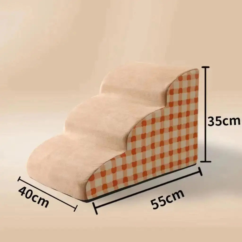 pet stairs Pet 2/3 Steps High Density Foam Dog Secure Stairs Ramps Non-Slip Pet Steps for Older Dogs Pet with Joint Pain Sofa Bed Ladder WLP Company