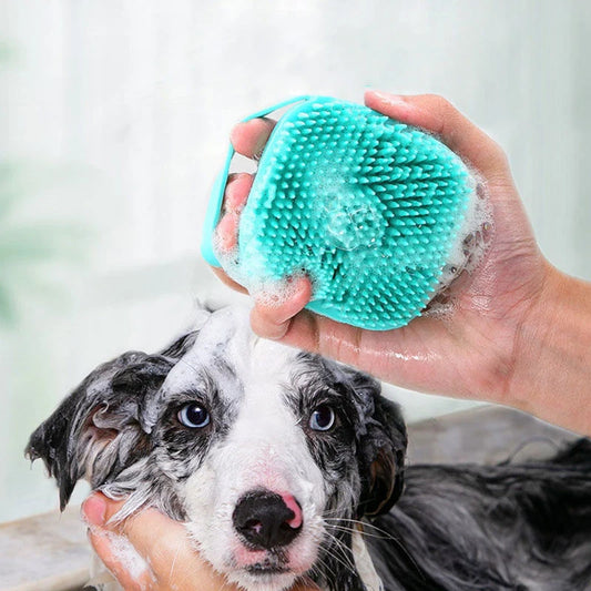Pet Soft Silicone Bathing Shower Massager | Gentle & Effective - PetCare