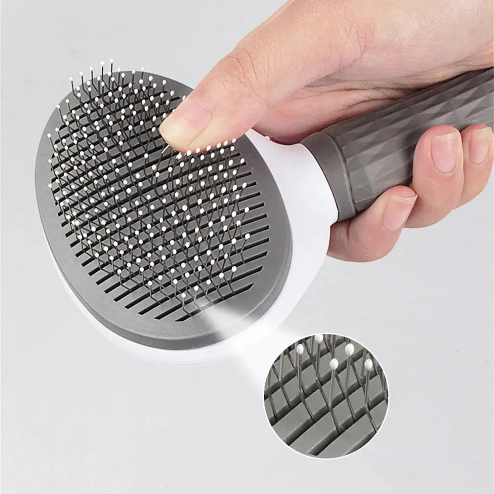 self-cleaning cat brush Cat Slicker Brush - Effortless Grooming & Hair Removal WLP Company