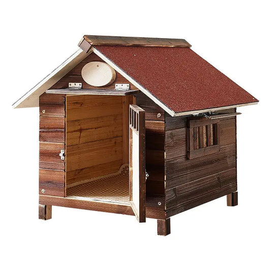 Solid Wood Dog Kennel Outdoor Dog Kennel | Wooden Large Villa for Pets WLP Company