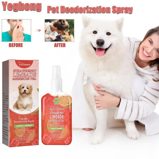 Yegbong Pet Odor Eliminator Spray - Long-Lasting Clean Deodorant for Dogs & Cats WLP Company