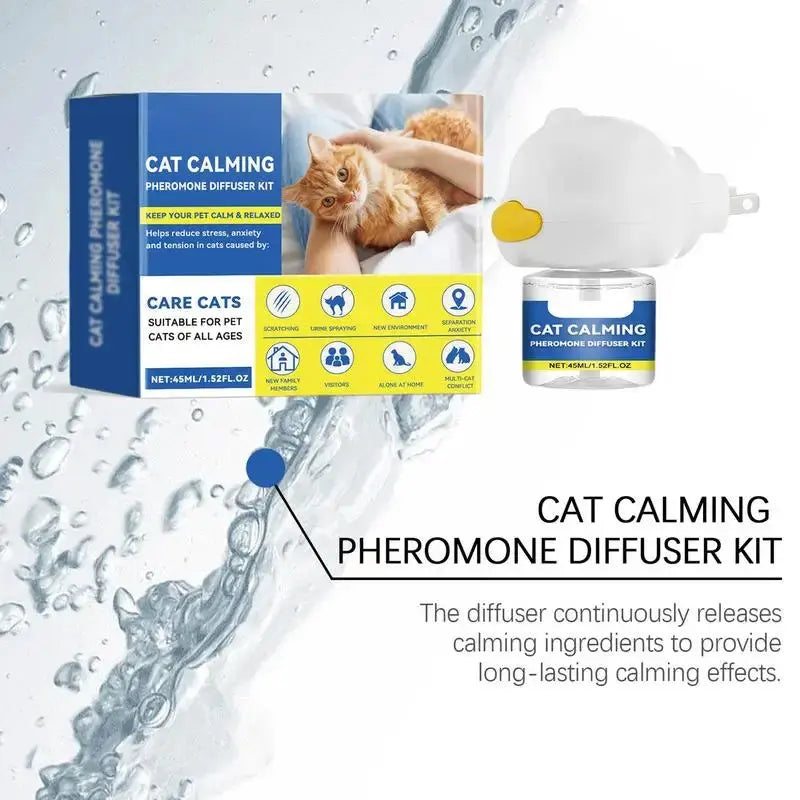 Pet Pheromones Calming Diffuser Cat Emotion Diffuser 45ml Natural Pheromone Diffuser Calm Relaxing Pets Pheromone Plug-in WLP Company