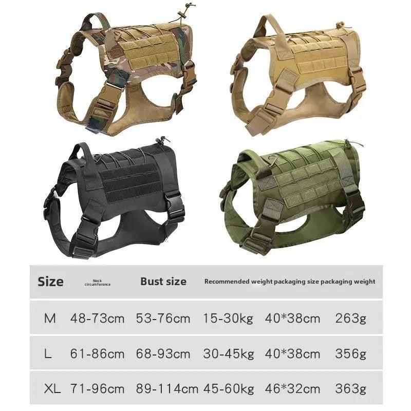 tactical dog harness Professional Tactical Dog's Training Vest Harness WLP Company