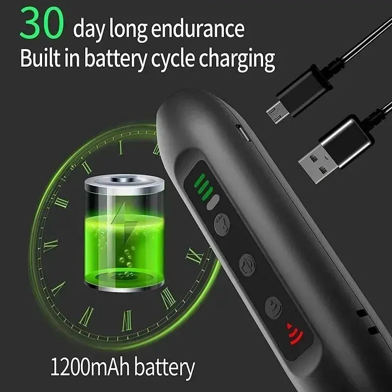 Ultrasonic Pet Dog Repellent, Portable Handheld Anti Bite and Anti Barking Drive Stick with LED Flashlight Pet Repellent WLP Company