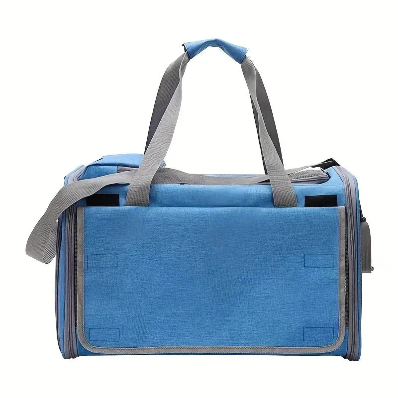 Airline Approved Cat Carrier Bag ag Mesh Breathable Folding Handbag Airline Approved Travel Pet Bag Kitten Transport Bag WLP Company