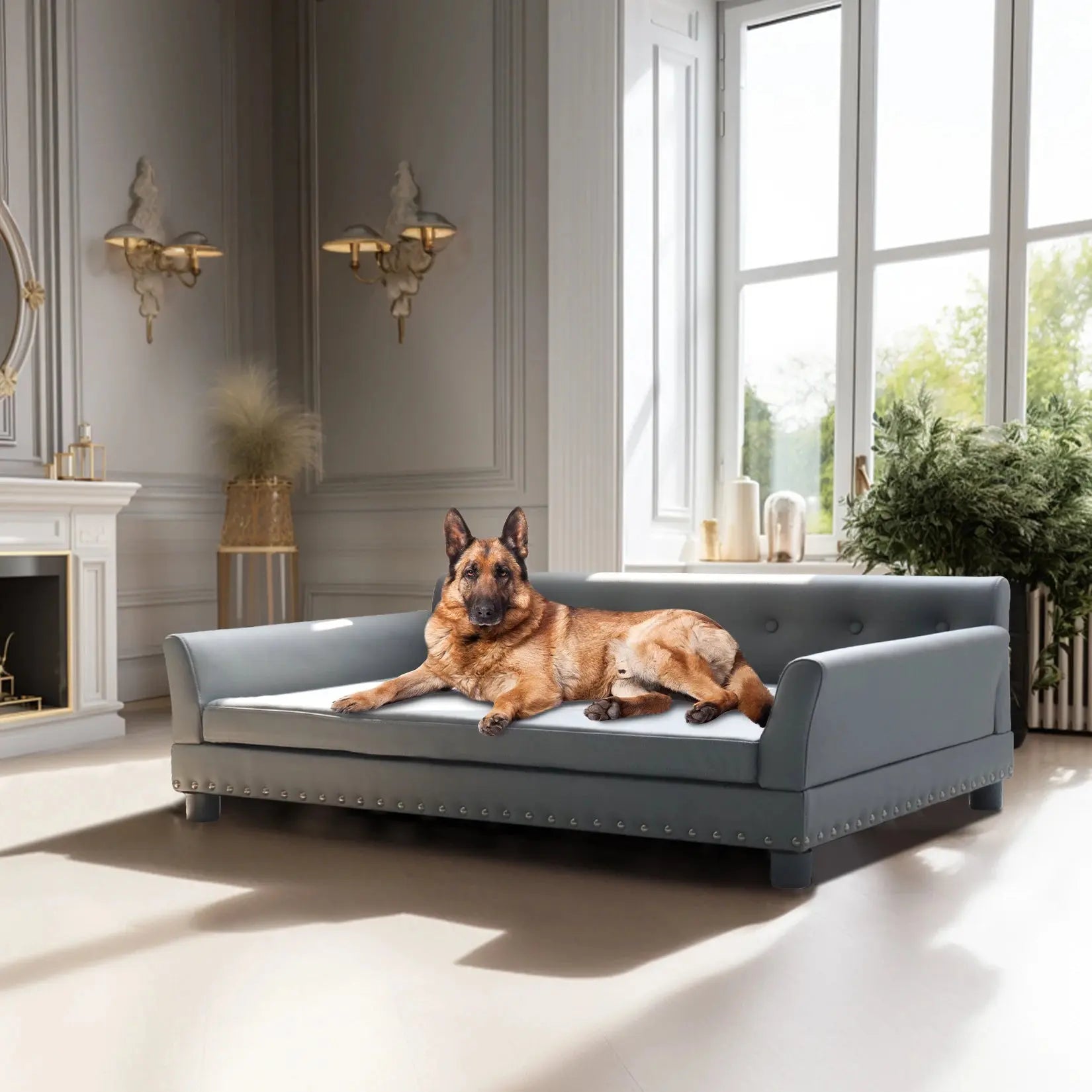 elevated dog bed Pet Bed for Medium and Large Dogs, Durable Elevated Dog Sofa Bed, Comfortable Dog Couch, Modern Dog Sofa WLP Company
