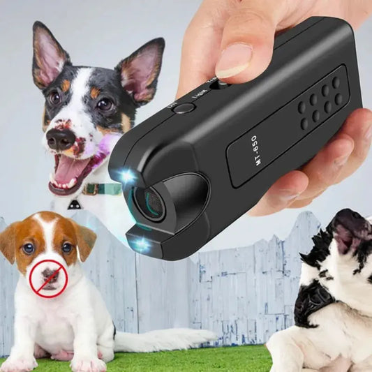 Dog Repeller Handheld Barking Stop Luminous Ultrasonic Dog Driver Sonic Pets Bark Deterrent Device Anti Bark Dog WLP Company