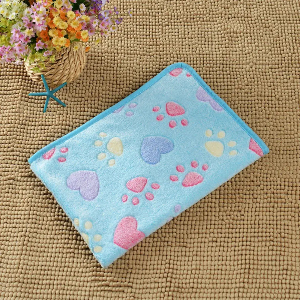 Dog Bed Blanket Bed Mat Soft Fleece Cat Blanket Cute Printed Pet Travel Mat Breathable Cozy Warm Blankets for Small Medium Dogs WLP Company