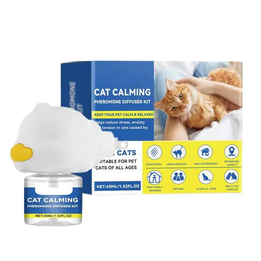 Cat Calming Diffuser Cat Emotion Diffuser 45ml Long Lasting Pheromone Plug-in Relaxants Calm Relaxing Home Cat Calm Relaxing WLP Company