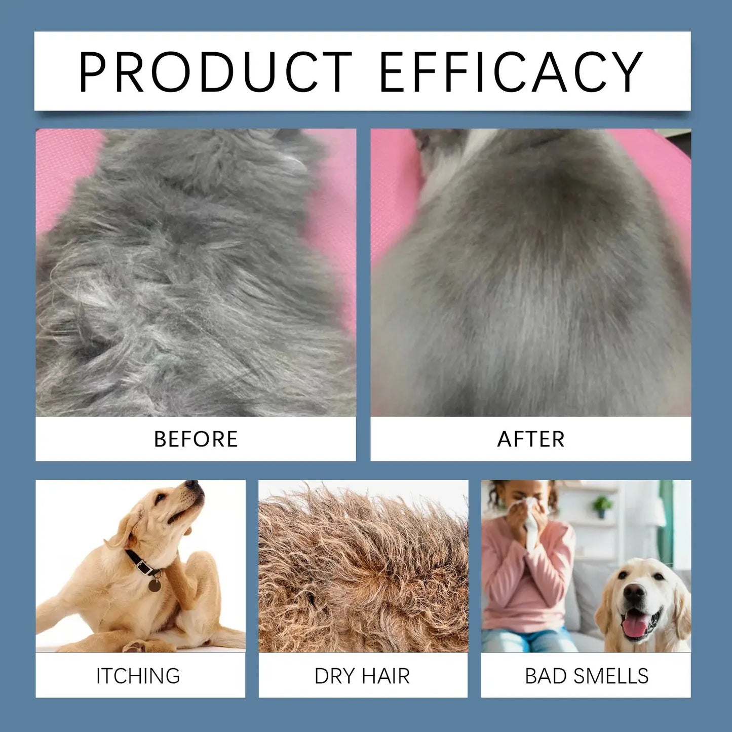 pet shampoo Cat Dog Shower Gel Fragrance Bathing Hair Care Cleaning Deodorizing Anti Mite Body Wash Relieve Itching Pet Moisturizing Shampoo WLP Company