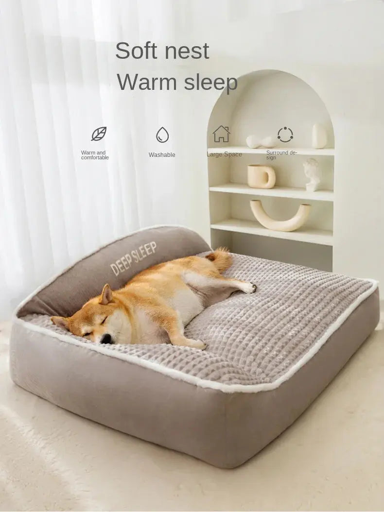 New Cat Bed Dog Pet Bed Kennel Non-Slip Winter Warm Small Dog Kennel Sleeping Removed Washed Soft Puppy Cushion Cat Supplies WLP Company