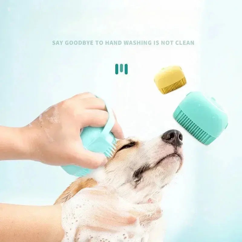 Silica Gel Dog Paws Cleaner Grooming Bathroom Puppy Sprayer Bathtub for Dogs Soft Pet Accessories Brush Safety Multifunction WLP Company