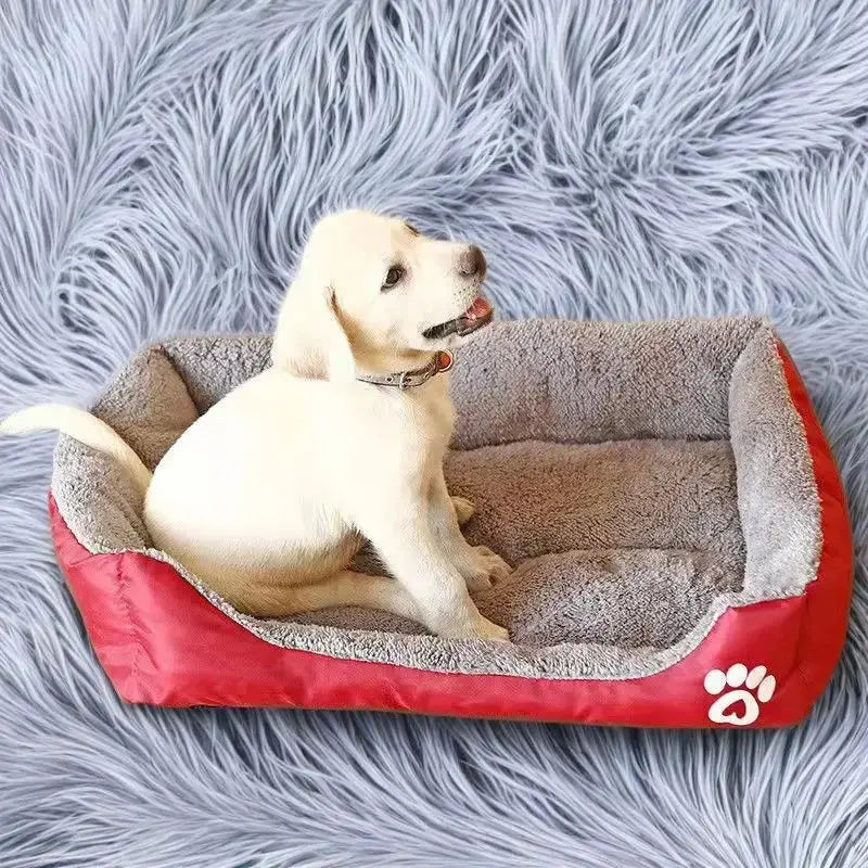 warm pet bed Waterproof Fleece Pet Bed - Ultimate Comfort for Your Furry Friend WLP Company
