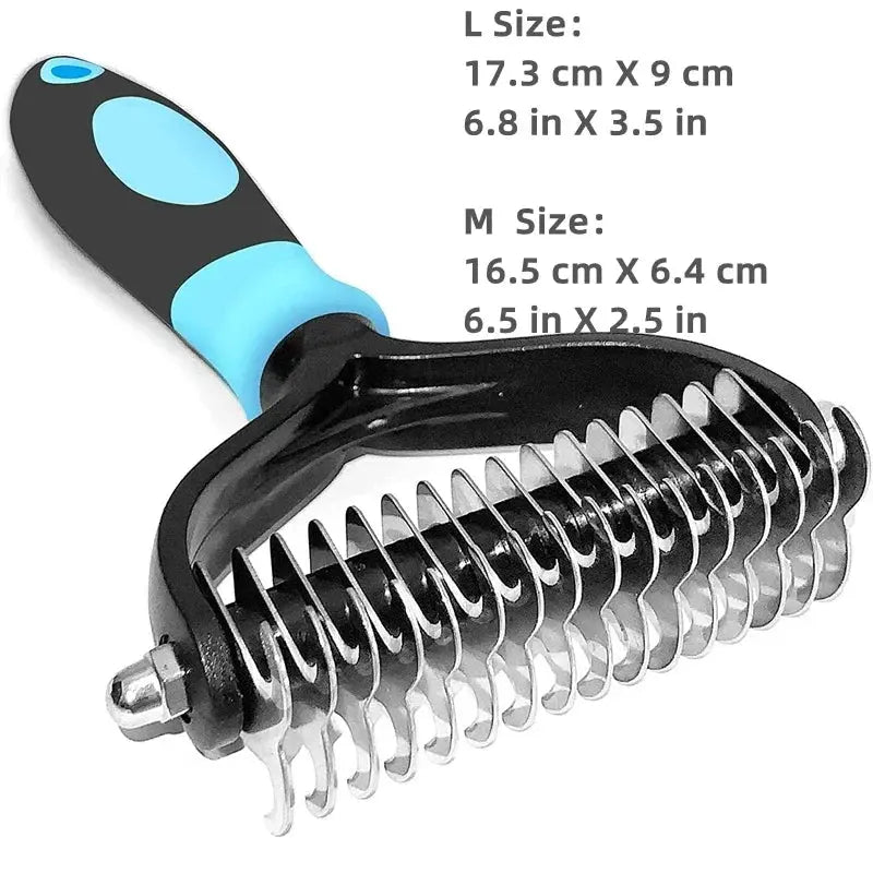 Professional Pet Deshedding Brush | 2 Sided | Reduce Shedding - PetGroom WLP Company