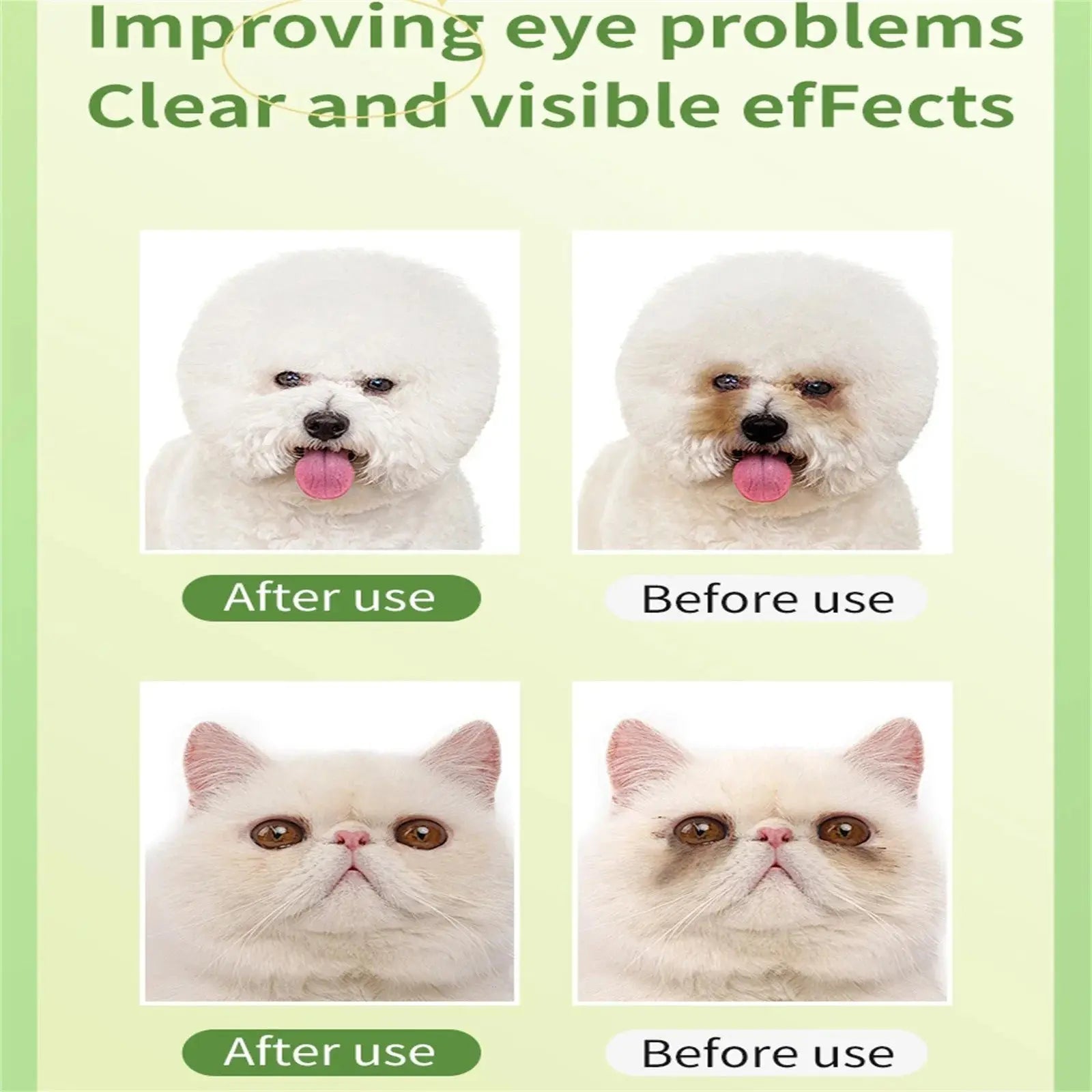 Pet Eye Wipes Cats And Dogs Tearmark Wet Wipes Cats And Dogs Universal No Irritation Cleaning Products 200 Canned Wipes WLP Company
