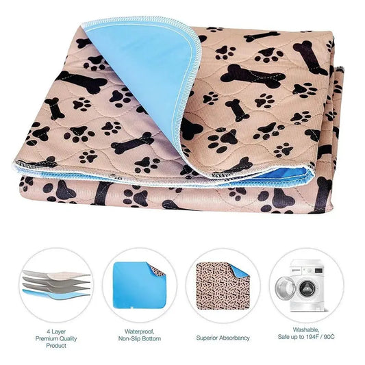ZK20 Dog Bed Mats ZK20 Reusable Dog Bed Mats - Waterproof Fast Absorbing Training Pads WLP Company