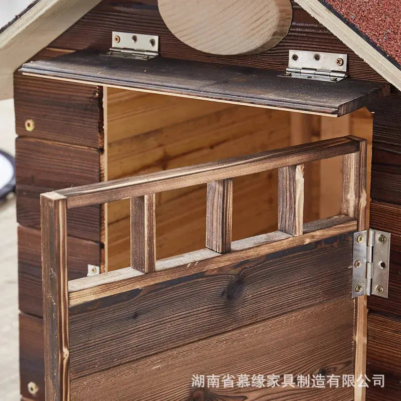 Solid Wood Dog Kennel Outdoor Dog Kennel | Wooden Large Villa for Pets WLP Company