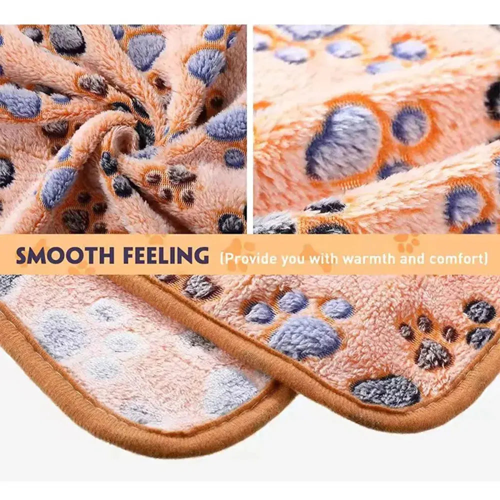 Dog Bed Blanket Bed Mat Soft Fleece Cat Blanket Cute Printed Pet Travel Mat Breathable Cozy Warm Blankets for Small Medium Dogs WLP Company