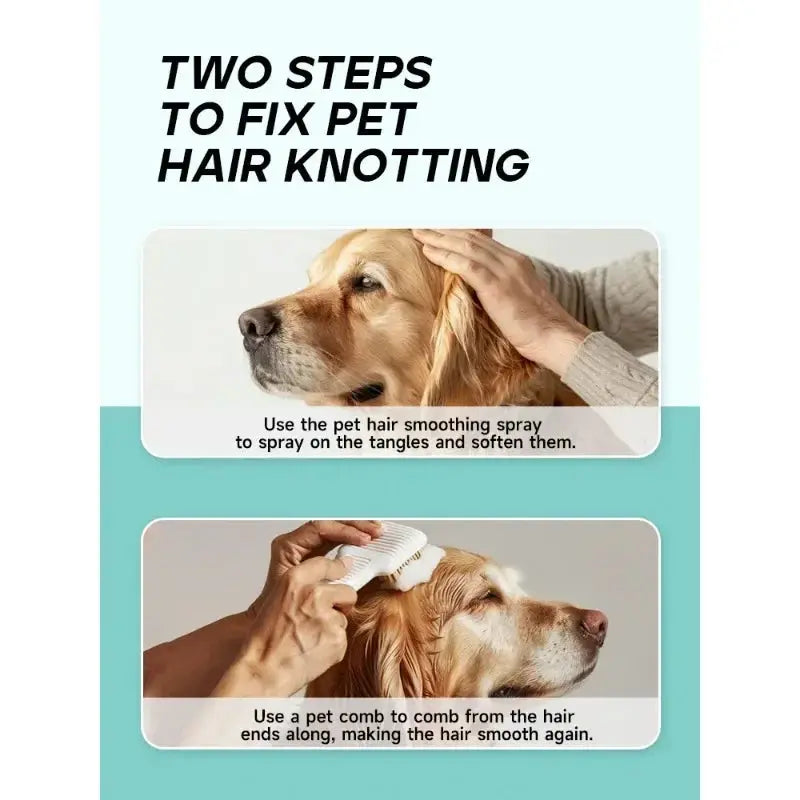 Long Lasting Softness Pet Grooming Spray Tangle Free Anti Static Conditioning Mist Essential for Dogs Cats WLP Company