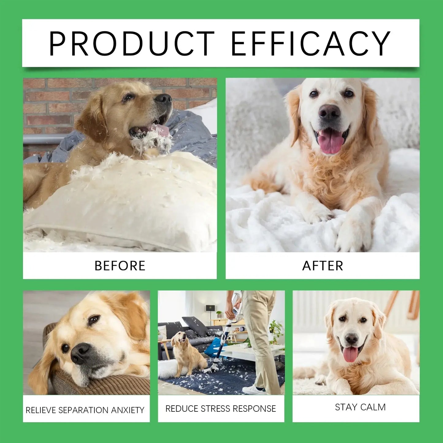 Dog Calming Diffuser Kit, Anxiety Relief For Pets With Separation Stress, Helps Reduce Fear Of Fireworks & New Environments WLP Company