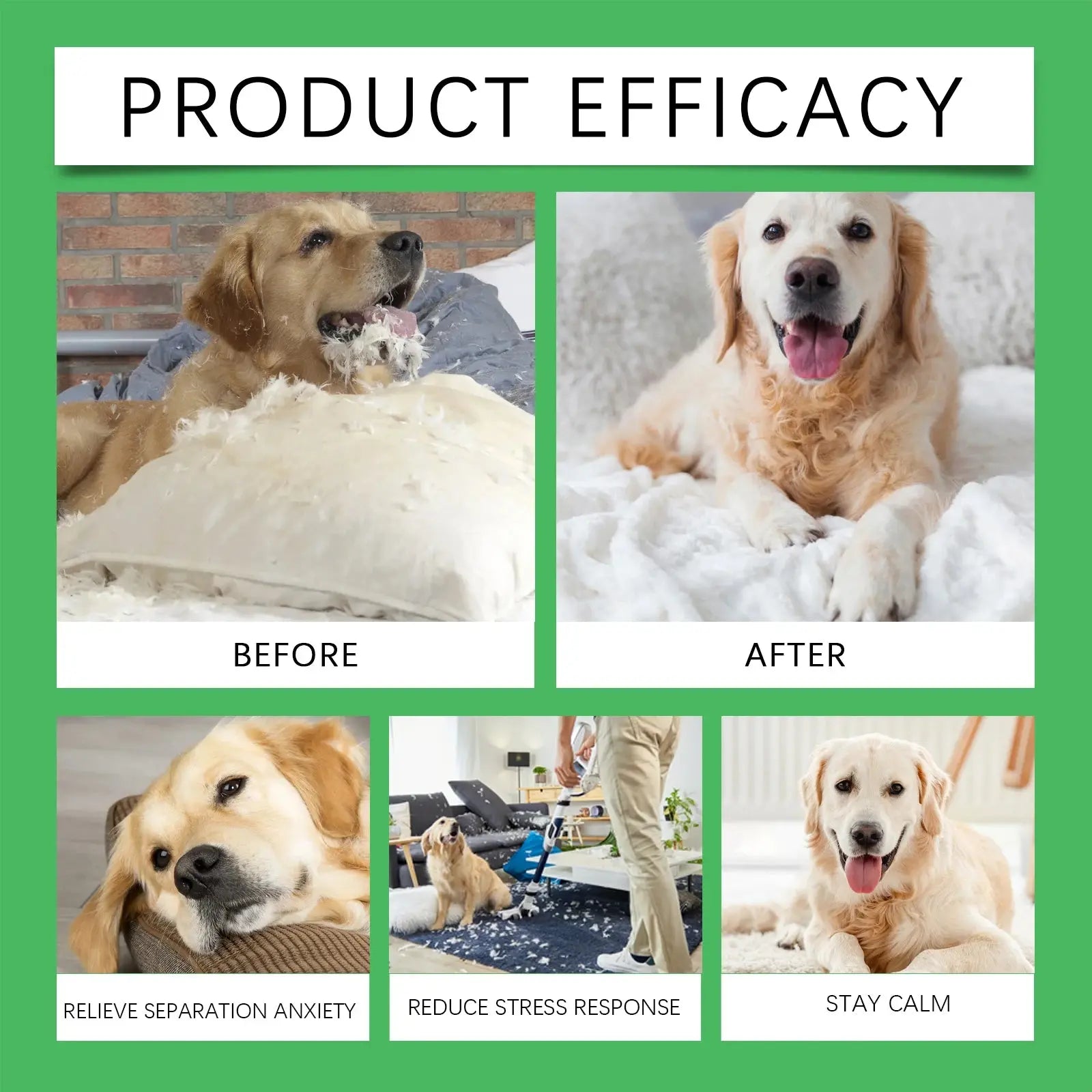Dog Calming Diffuser Kit, Anxiety Relief For Pets With Separation Stress, Helps Reduce Fear Of Fireworks & New Environments WLP Company