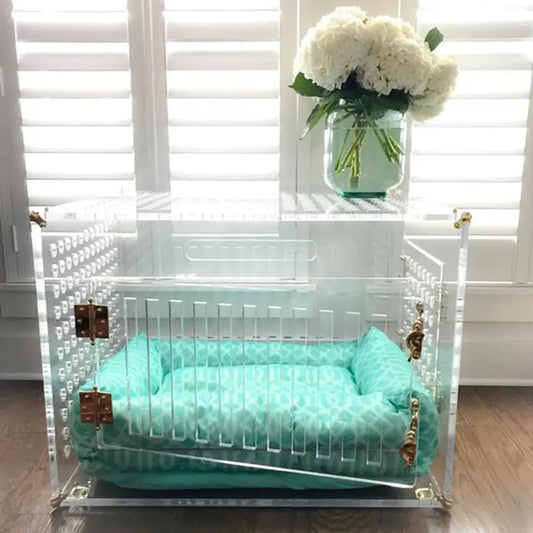 Acrylic Dog Bed Comfortable Acrylic Lucite Dog Bed WLP Company